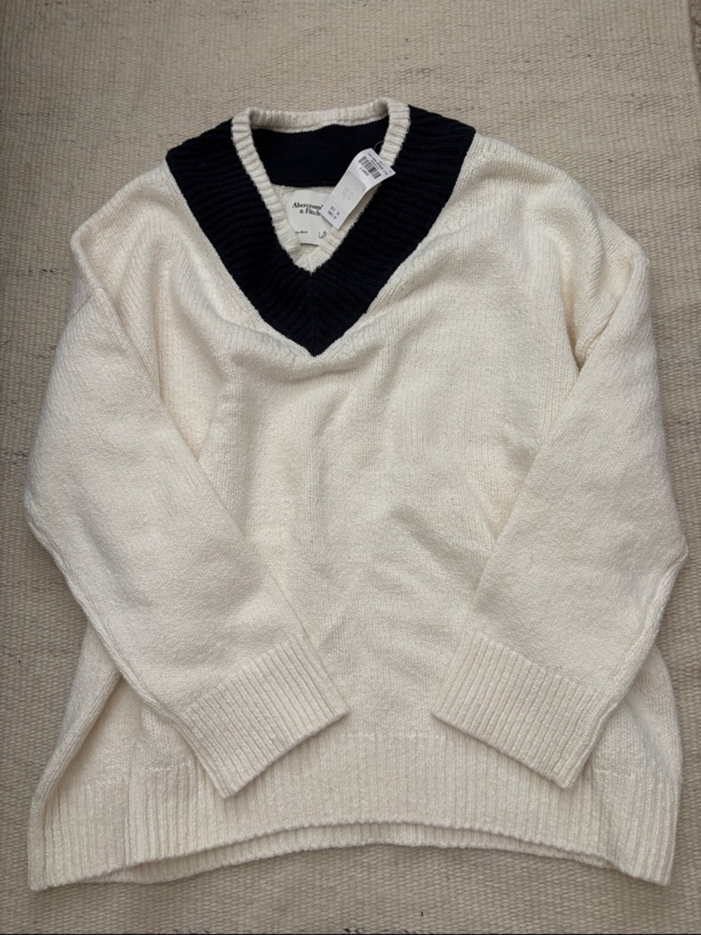 NWT Abercrombie and Fitch chunky varsity sweater